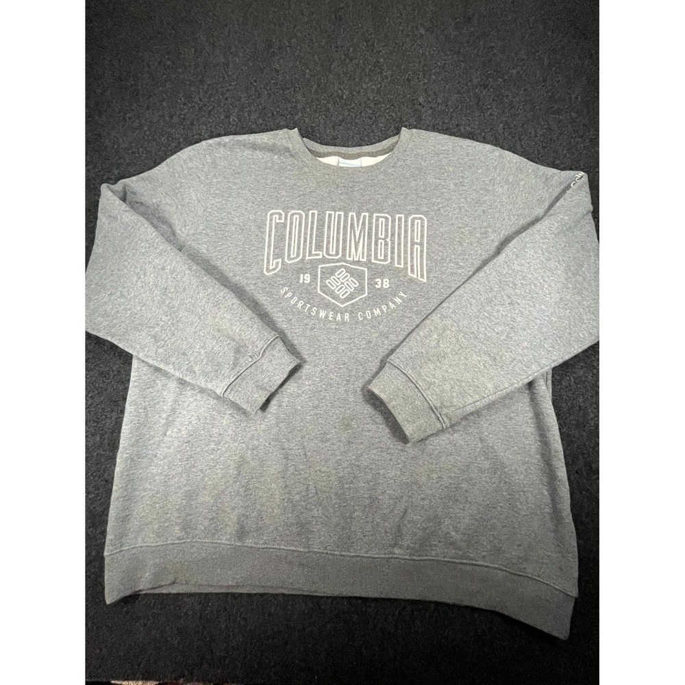 Columbia Sportswear Company Sweatshirt Mens 2XL Gray Casual Long Sleeve Crewneck